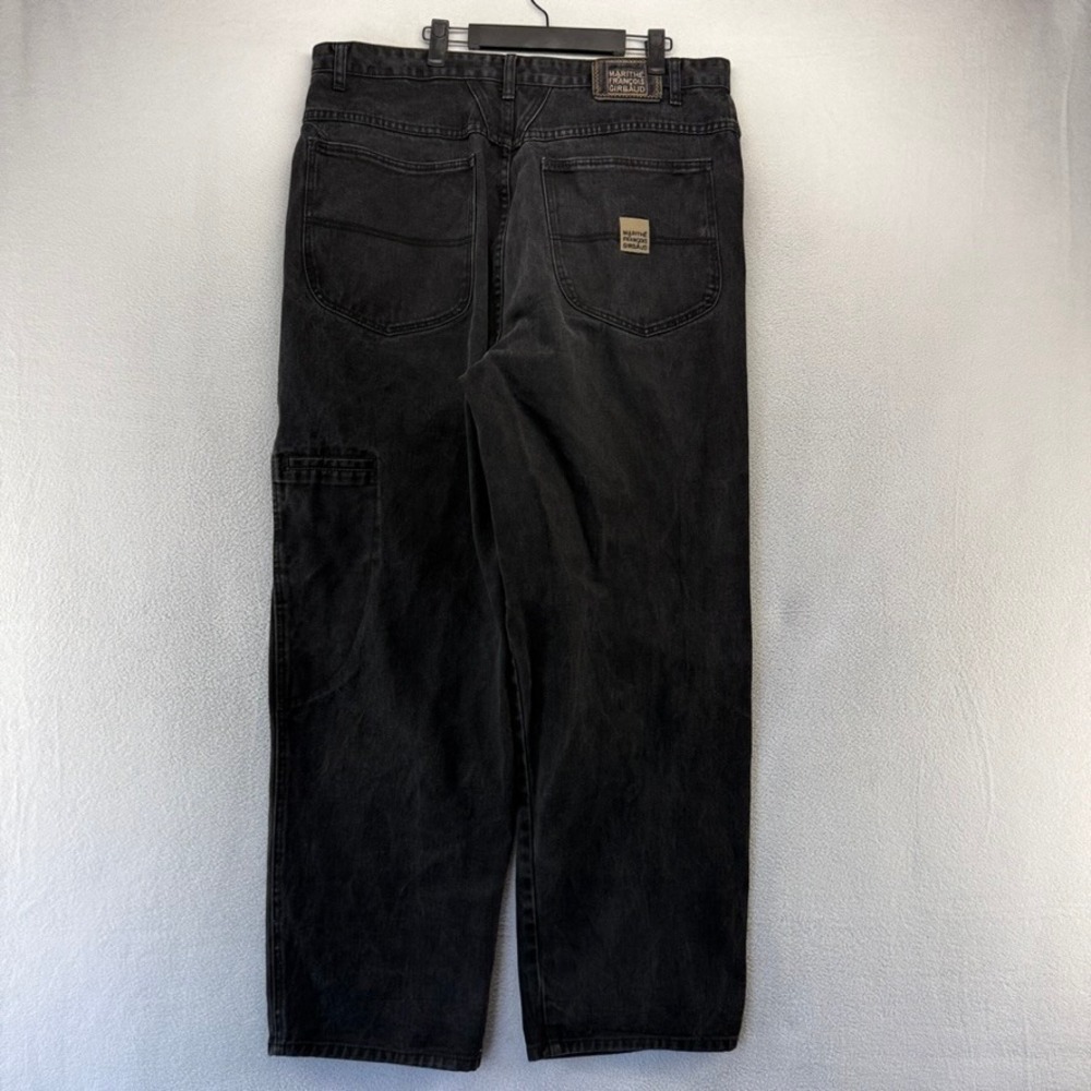 Vintage Marithe Francois Girbaud Jeans Mens 38x32 Black Carpenter Baggy y2k